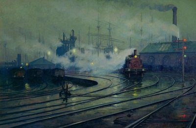 कार्डिफ डॉक्स, 1896 द्वारा Lionel Walden